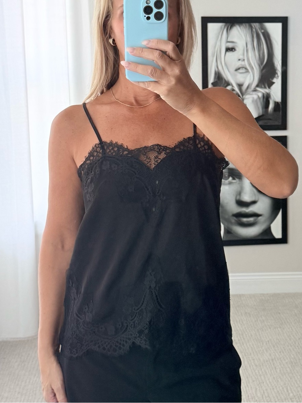Storia Black Lace Trim Camisole